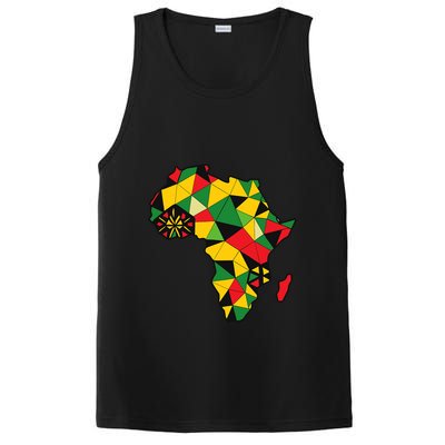 Colourful Africa Map Cloth Gift For African Lover PosiCharge Competitor Tank