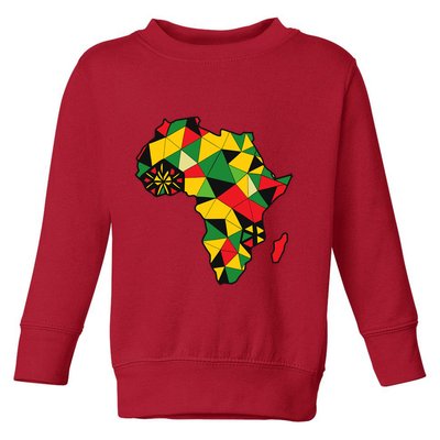 Colourful Africa Map Cloth Gift For African Lover Toddler Sweatshirt