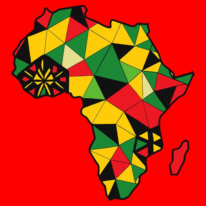 Colourful Africa Map Cloth Gift For African Lover Visor