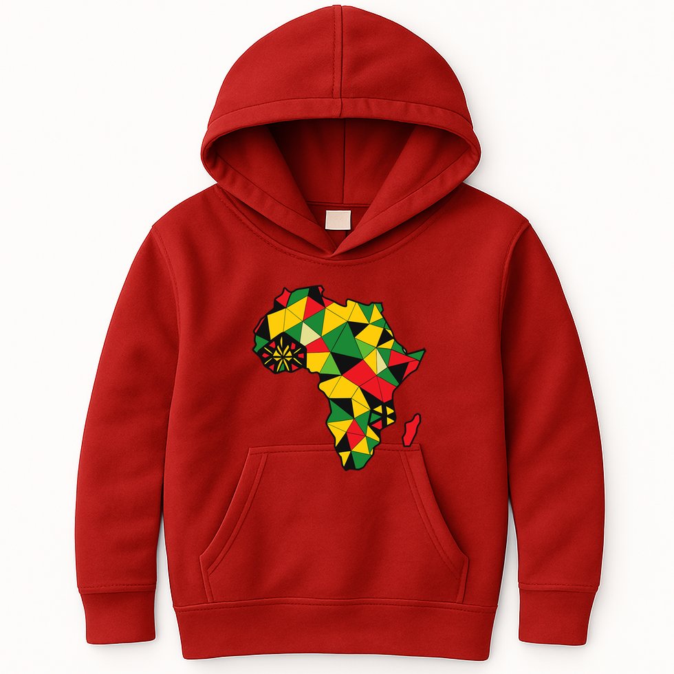 Colourful Africa Map Cloth Gift For African Lover Kids Hoodie
