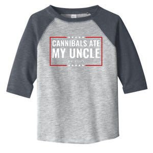 Cannibals Ate My Uncle Joe Biden Political Satire Trump 2024 Toddler Fine Jersey T-Shirt