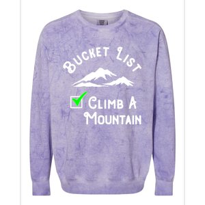 Climb A Mountain Gift Colorblast Crewneck Sweatshirt