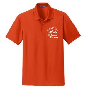 Climb A Mountain Gift Dry Zone Grid Polo