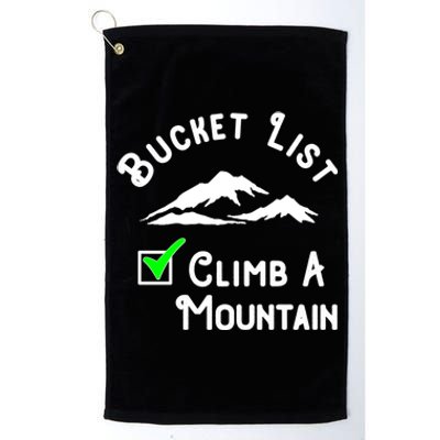 Climb A Mountain Gift Platinum Collection Golf Towel