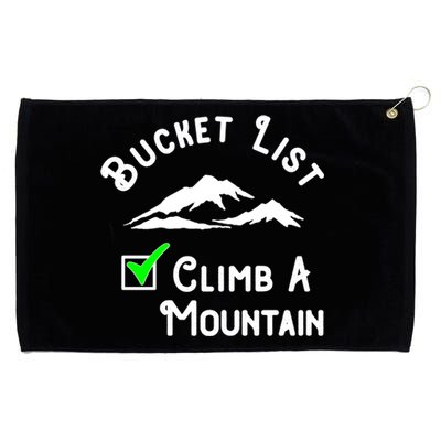 Climb A Mountain Gift Grommeted Golf Towel