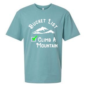 Climb A Mountain Gift Sueded Cloud Jersey T-Shirt