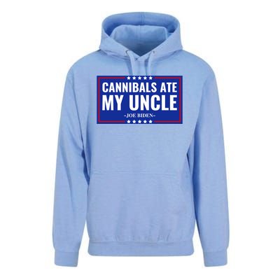 Cannibals Ate My Uncle Joe Biden Political Satire Trump 2024 Unisex Surf Hoodie