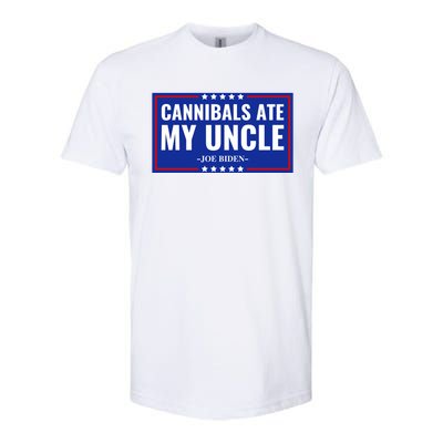 Cannibals Ate My Uncle Joe Biden Political Satire Trump 2024 Softstyle CVC T-Shirt