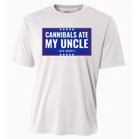 Cannibals Ate My Uncle Joe Biden Political Satire Trump 2024 Cooling Performance Crew T-Shirt