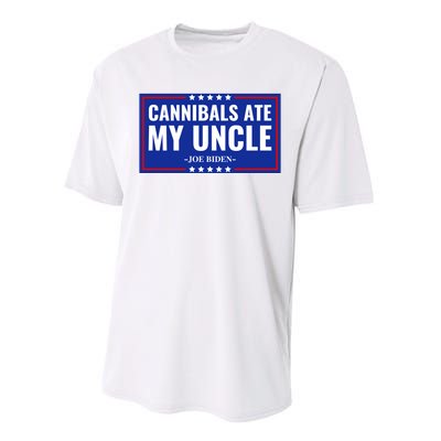 Cannibals Ate My Uncle Joe Biden Political Satire Trump 2024 Performance Sprint T-Shirt