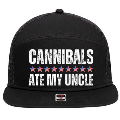 Cannibals Ate My Uncle Vintage 7 Panel Mesh Trucker Snapback Hat