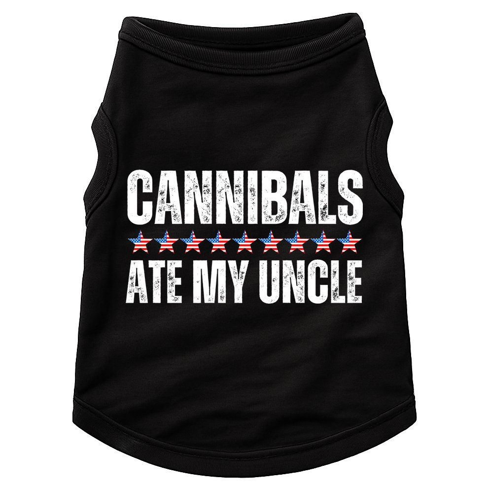 Cannibals Ate My Uncle Vintage Doggie Tank