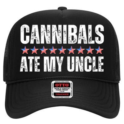 Cannibals Ate My Uncle Vintage High Crown Mesh Back Trucker Hat