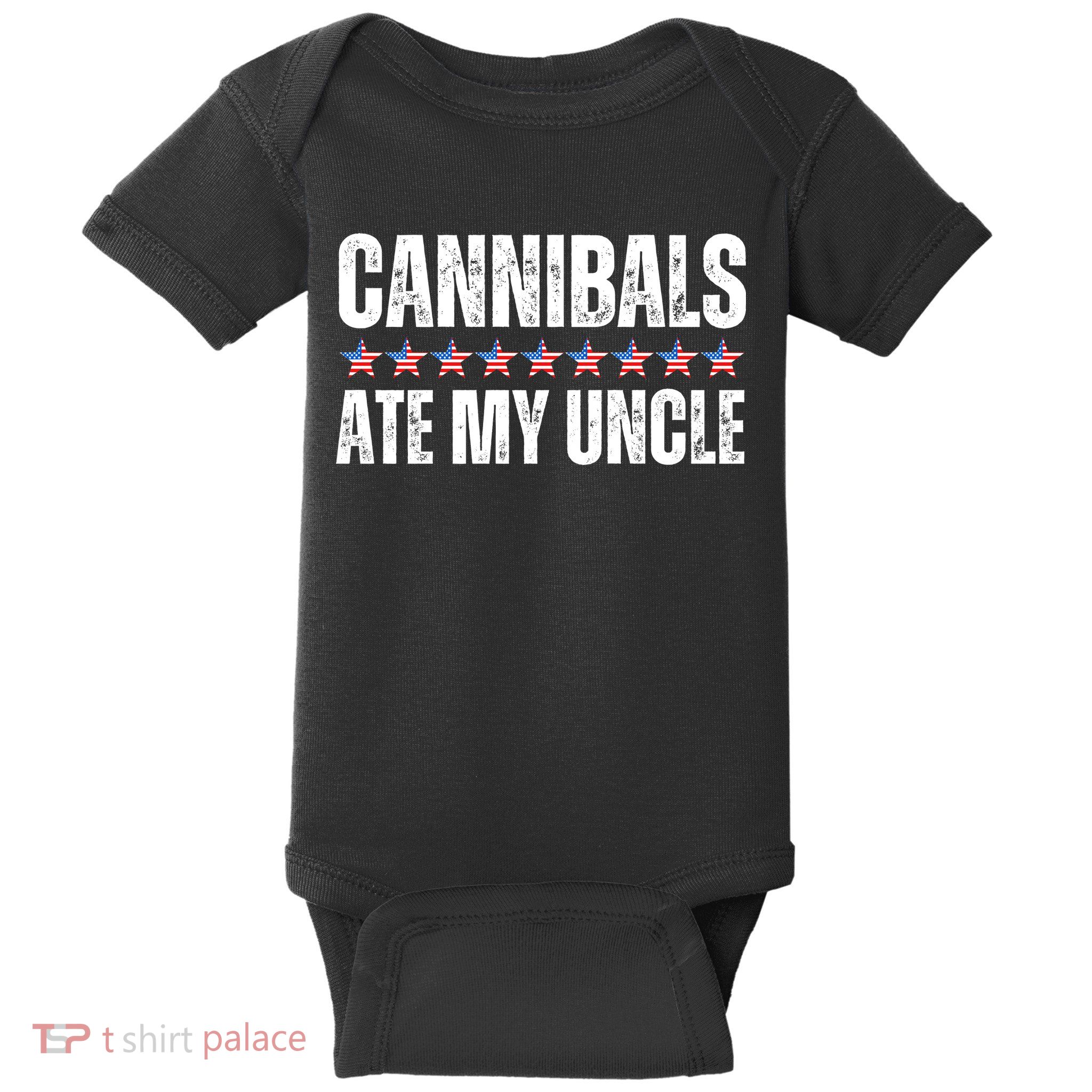 Cannibals Ate My Uncle Vintage Baby Bodysuit