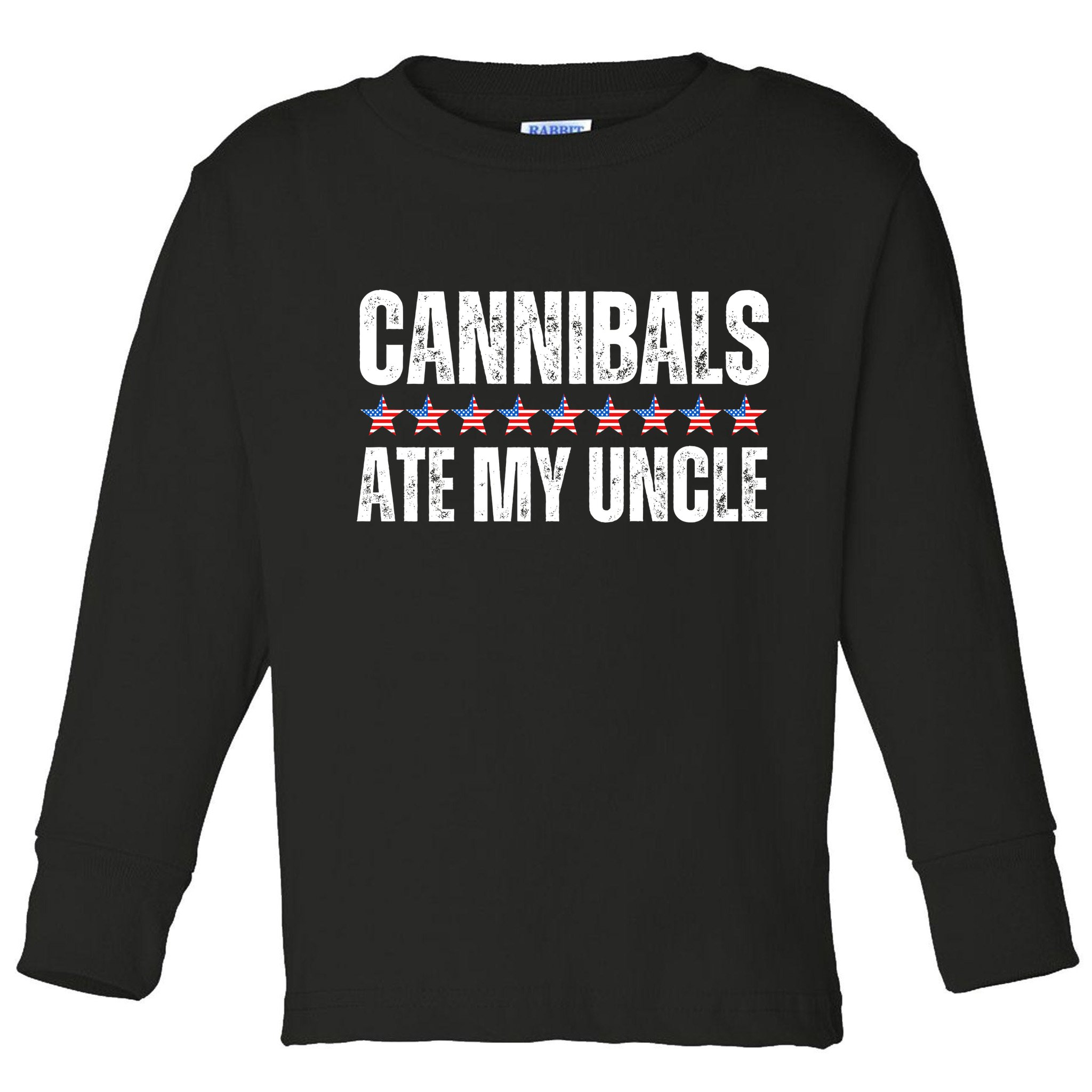 Cannibals Ate My Uncle Vintage Toddler Long Sleeve Shirt