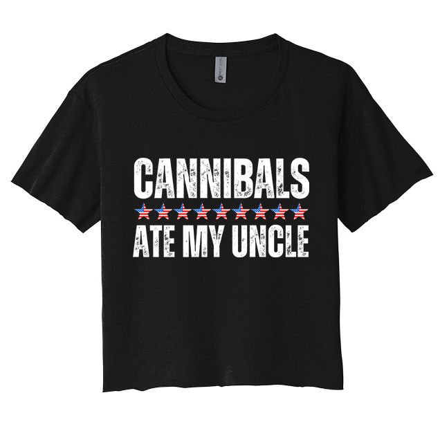Cannibals Ate My Uncle Vintage Crop Top