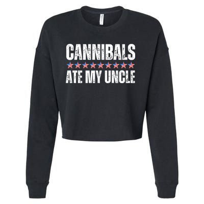 Cannibals Ate My Uncle Vintage Cropped Pullover Crew