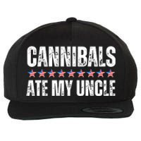 Cannibals Ate My Uncle Vintage Wool Snapback Cap