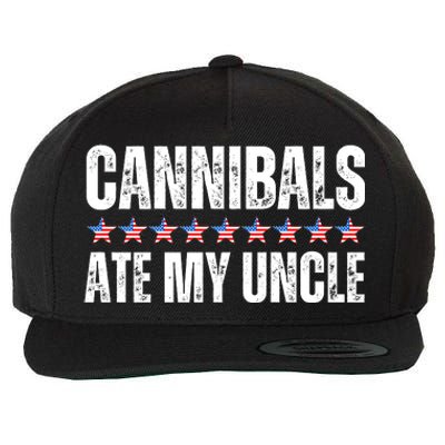 Cannibals Ate My Uncle Vintage Wool Snapback Cap