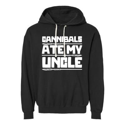 Cannibals Ate My Uncle Joe Biden Political Satire Trump 2024 Garment-Dyed Fleece Hoodie