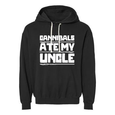 Cannibals Ate My Uncle Joe Biden Political Satire Trump 2024 Garment-Dyed Fleece Hoodie