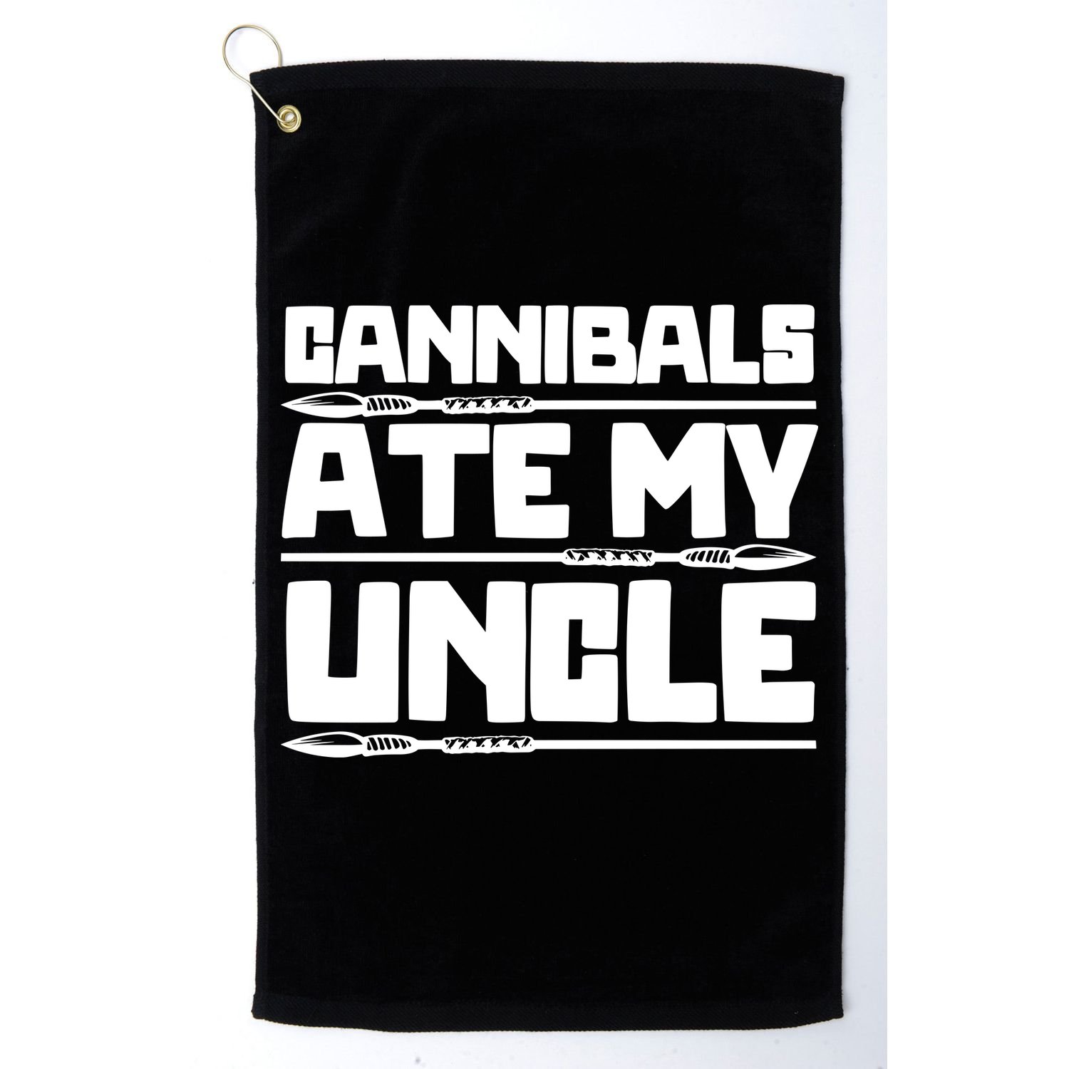 Cannibals Ate My Uncle Joe Biden Political Satire Trump 2024 Golf Towel