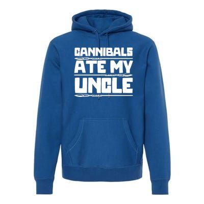 Cannibals Ate My Uncle Joe Biden Political Satire Trump 2024 Premium Hoodie