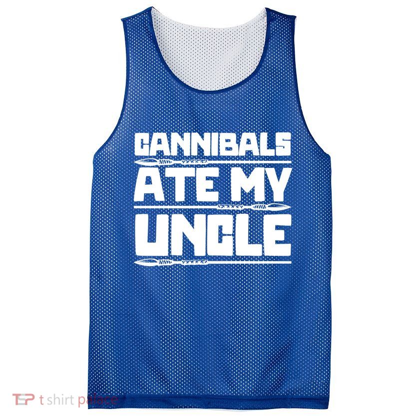Cannibals Ate My Uncle Joe Biden Political Satire Trump 2024 Mesh Reversible Basketball Jersey Tank