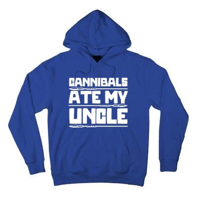 Cannibals Ate My Uncle Joe Biden Political Satire Trump 2024 Tall Hoodie