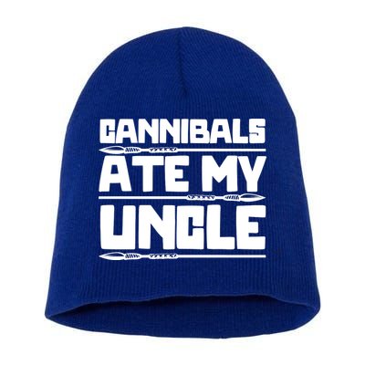 Cannibals Ate My Uncle Joe Biden Political Satire Trump 2024 Short Acrylic Beanie