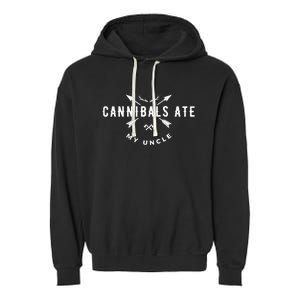 Cannibals Ate My Uncle Joe Biden Political Parody Garment-Dyed Fleece Hoodie