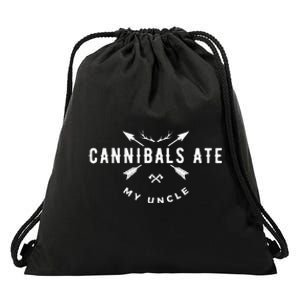 Cannibals Ate My Uncle Joe Biden Political Parody Drawstring Bag