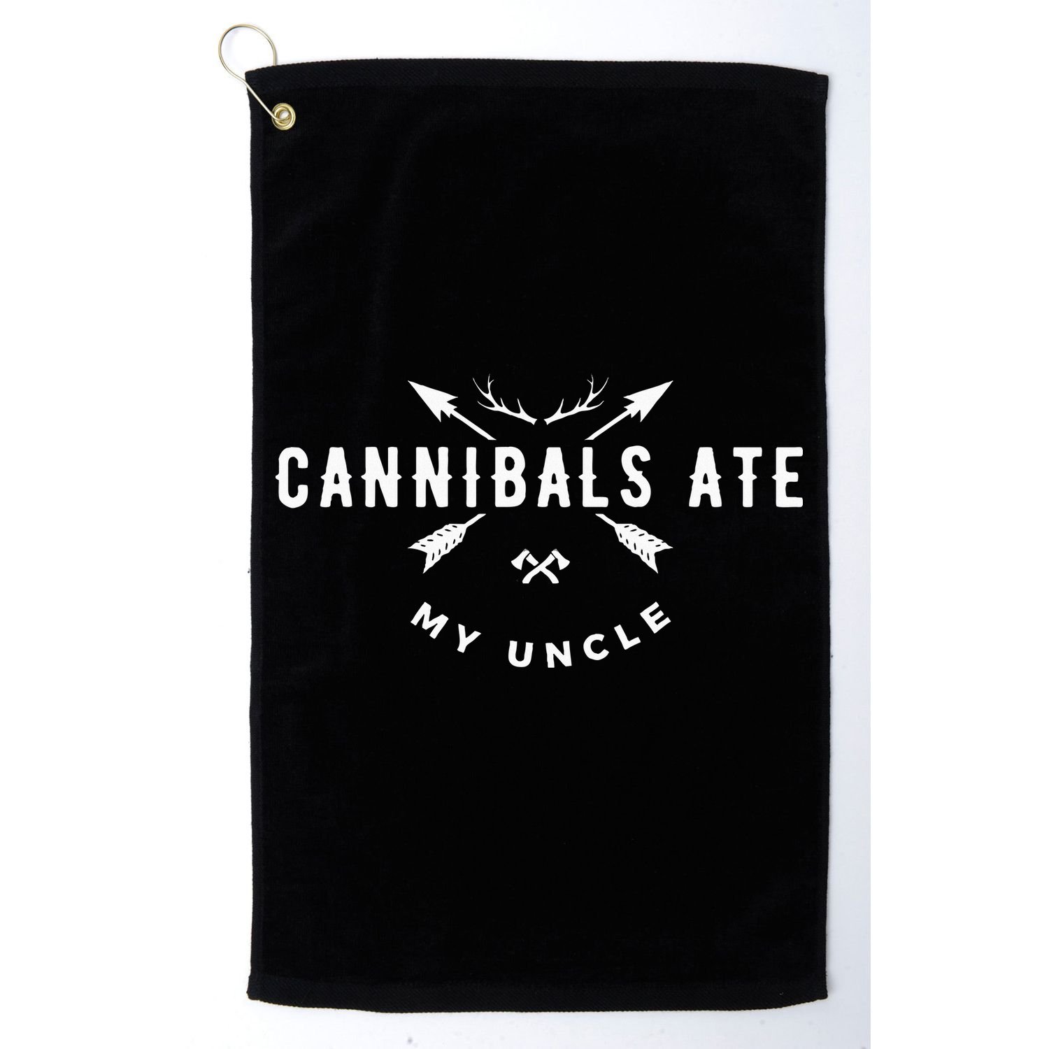 Cannibals Ate My Uncle Joe Biden Political Parody Golf Towel