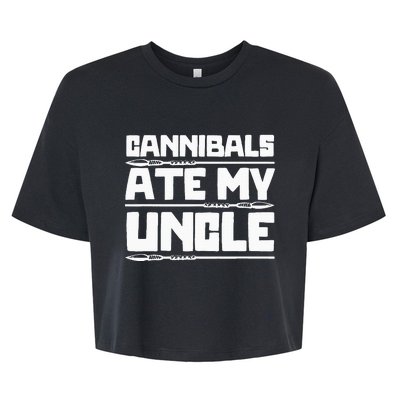 Cannibals Ate My Uncle Joe Biden Political Satire Trump 2024 Bella+Canvas Jersey Crop Tee