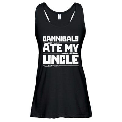 Cannibals Ate My Uncle Joe Biden Political Satire Trump 2024 Ladies Essential Flowy Tank