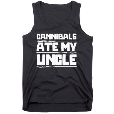 Cannibals Ate My Uncle Joe Biden Political Satire Trump 2024 Tank Top