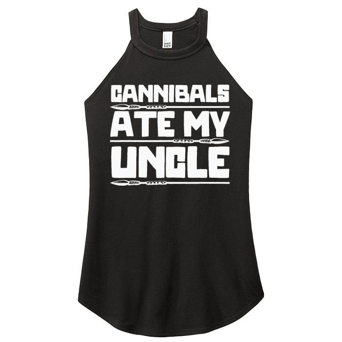 Cannibals Ate My Uncle Joe Biden Political Satire Trump 2024 Women's Perfect Tri Rocker Tank