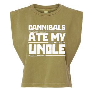 Cannibals Ate My Uncle Joe Biden Political Satire Trump 2024 Garment-Dyed Women's Muscle Tee