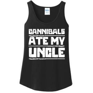 Cannibals Ate My Uncle Joe Biden Political Satire Trump 2024 Ladies Essential Tank