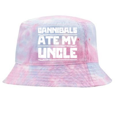 Cannibals Ate My Uncle Joe Biden Political Satire Trump 2024 Tie-Dyed Bucket Hat