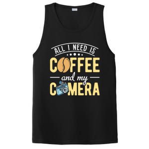 Coffee And My Camera Photography Camera Photographer Cool Gift PosiCharge Competitor Tank