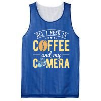 Coffee And My Camera Photography Camera Photographer Cool Gift Mesh Reversible Basketball Jersey Tank