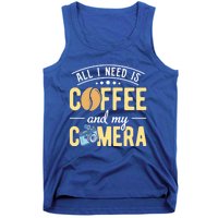 Coffee And My Camera Photography Camera Photographer Cool Gift Tank Top