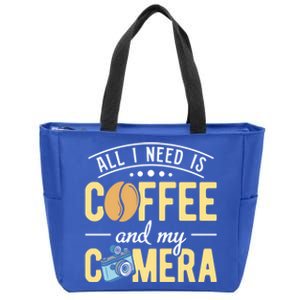 Coffee And My Camera Photography Camera Photographer Cool Gift Zip Tote Bag