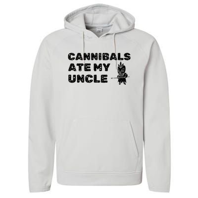 Cannibals Ate My Uncle Joe Biden Saying Funny Trump 2024 Performance Fleece Hoodie