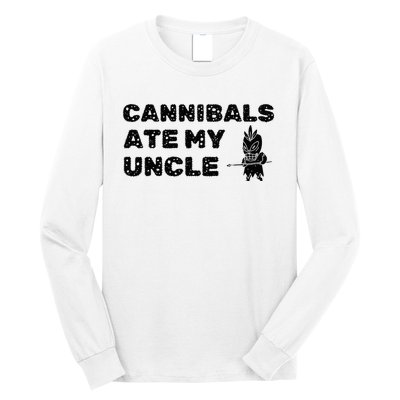 Cannibals Ate My Uncle Joe Biden Saying Funny Trump 2024 Long Sleeve Shirt