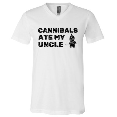 Cannibals Ate My Uncle Joe Biden Saying Funny Trump 2024 V-Neck T-Shirt