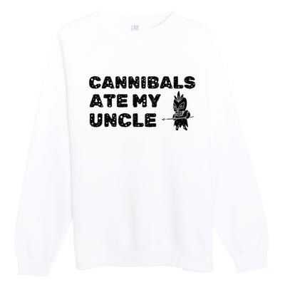 Cannibals Ate My Uncle Joe Biden Saying Funny Trump 2024 Premium Crewneck Sweatshirt