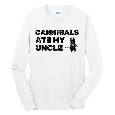 Cannibals Ate My Uncle Joe Biden Saying Funny Trump 2024 Tall Long Sleeve T-Shirt