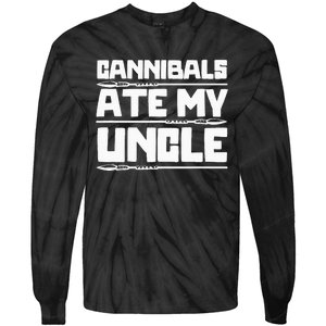 Cannibals Ate My Uncle Joe Biden Political Satire Trump 2024 Tie-Dye Long Sleeve Shirt